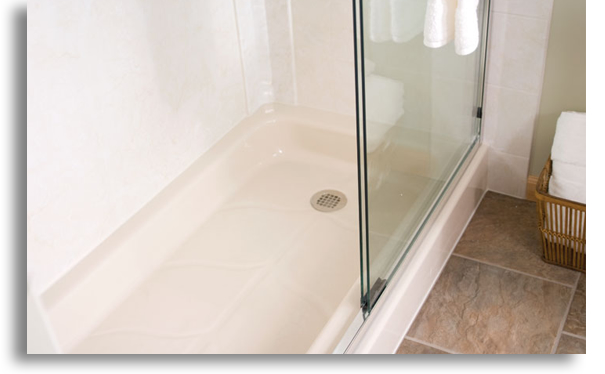 low threshold shower pan