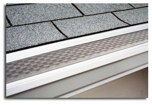 Gutter Helmet's low profile rain gutter guards are virtually invisible on your home
