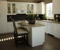 White-with-glass-doors