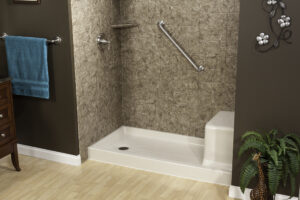How can I make my bathroom shower safer for seniors? By adding non-slip flooring