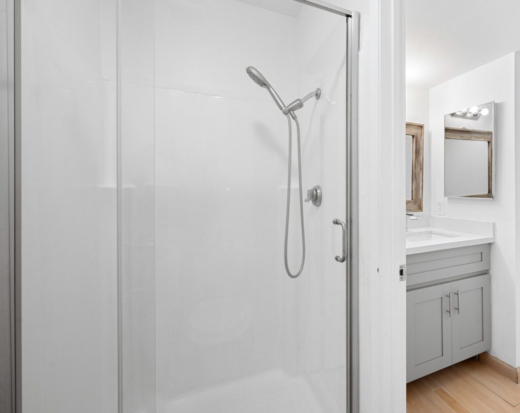 shower made of fiberglass