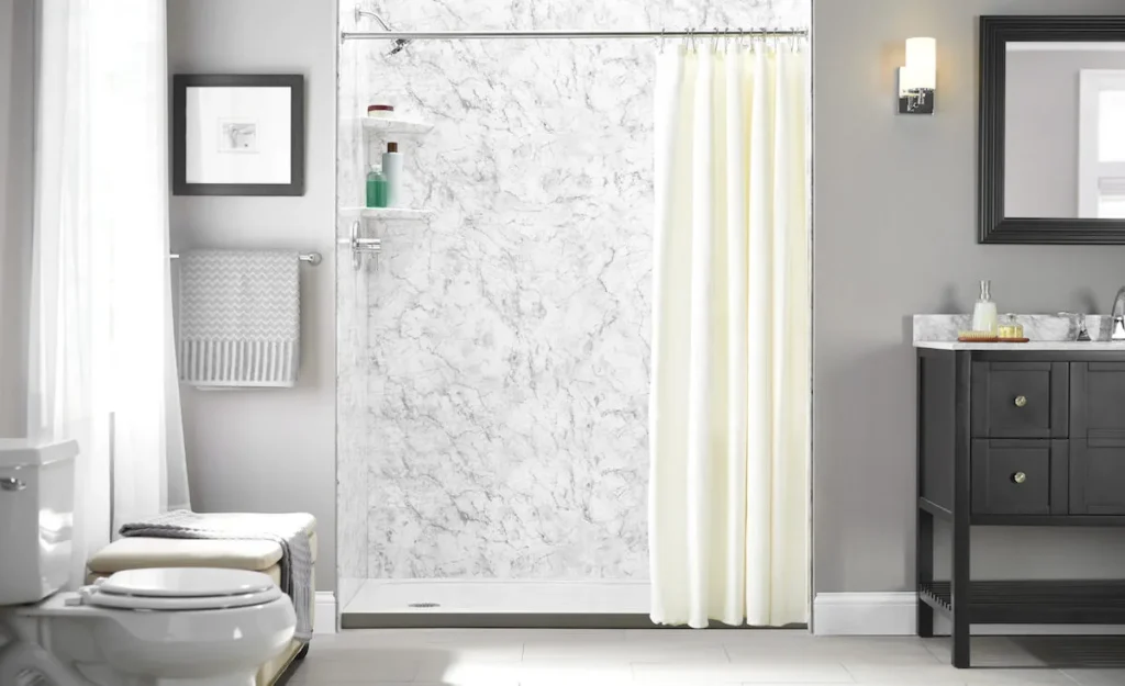 Newly remodeled bathroom before selling a house.